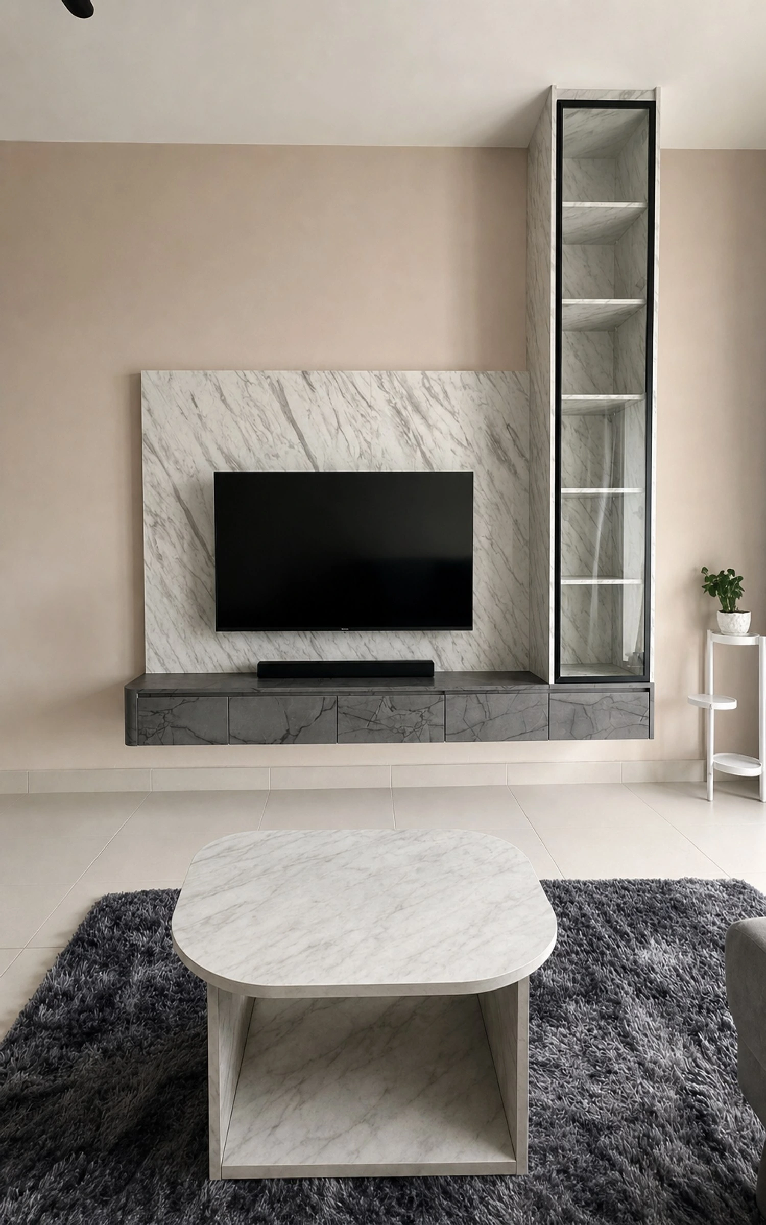 Arunya Residence Type E · 全屋定制 客厅 · 电视柜